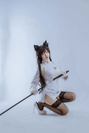 [Cosplay Photo] Populair Coser Nizo Nisa - Canine's Dependent Blue Atago Military Uniform