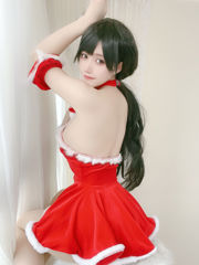 [Net Red COSER Photo] Blogger Anime Ogura Chiyo w - Rok Hadiah Natal Merah