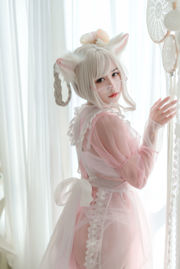 [Net Red COSER] Anime Blogger Ogura Chiyo w - Criada rosa transparente