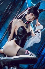 [COS Welfare] Anime Blogger Shui Miao Aqua - Lokomotywa Azur Lane Atago Dog Doujin