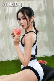 นางแบบขาเสี่ยวเกอ "White Silk Watermelon Girl" [Ligui Ligui] Online Beauty
