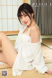 นางแบบ Anna "Bathroom White Shirt and Silk Foot" [丽柜 LIGUI]