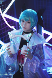 [Cosplay photo] Anime blogger Teppanyaki ghost dance w - Yaowu headset miku